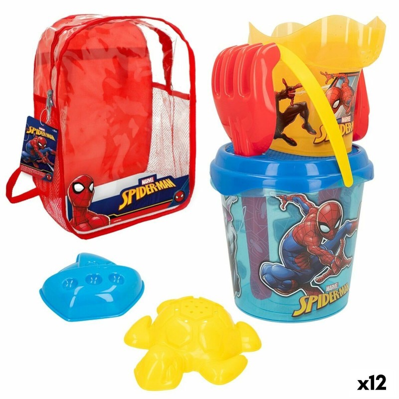 Set de jouets de plage Spider-Man 18 x 16 x 18 cm (12 Unités)