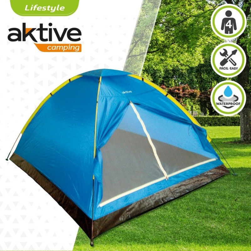 Magasin de campagne Aktive 4 personnes 210 x 130 x 240 cm (4 Unités)