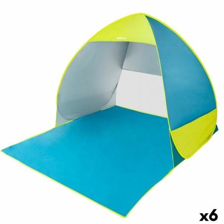 pare-vent de plage Aktive Bleu Vert Polyester 160 x 110 x 140 cm