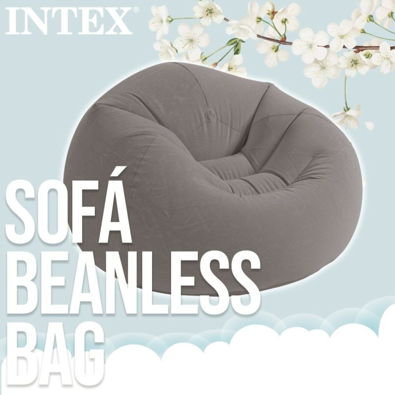 Fauteuil gonflable Intex Gris 107 x 69 x 104 cm (6 Unités)