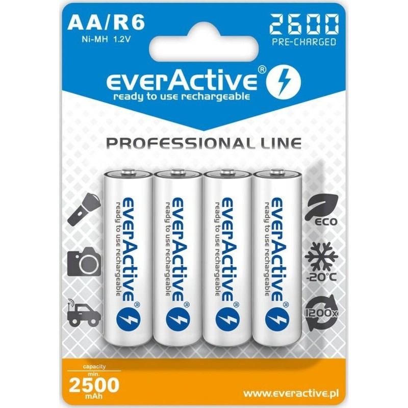 Piles Rechargeables EverActive EVHRL6-2600 2500 mAh 1