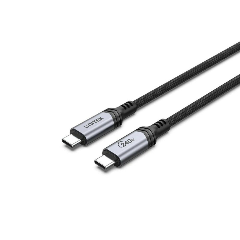 Câble USB C Unitek C14110GY-2M Noir 2 m