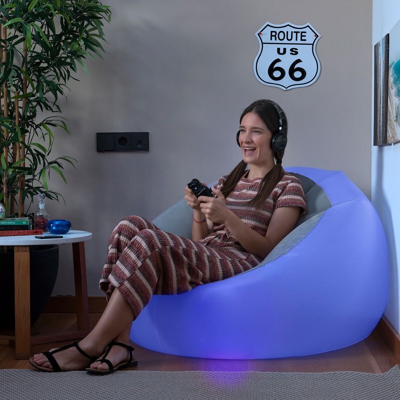 Fauteuil Gonflable avec LED Multicolore et Télécommande Chight InnovaGoods