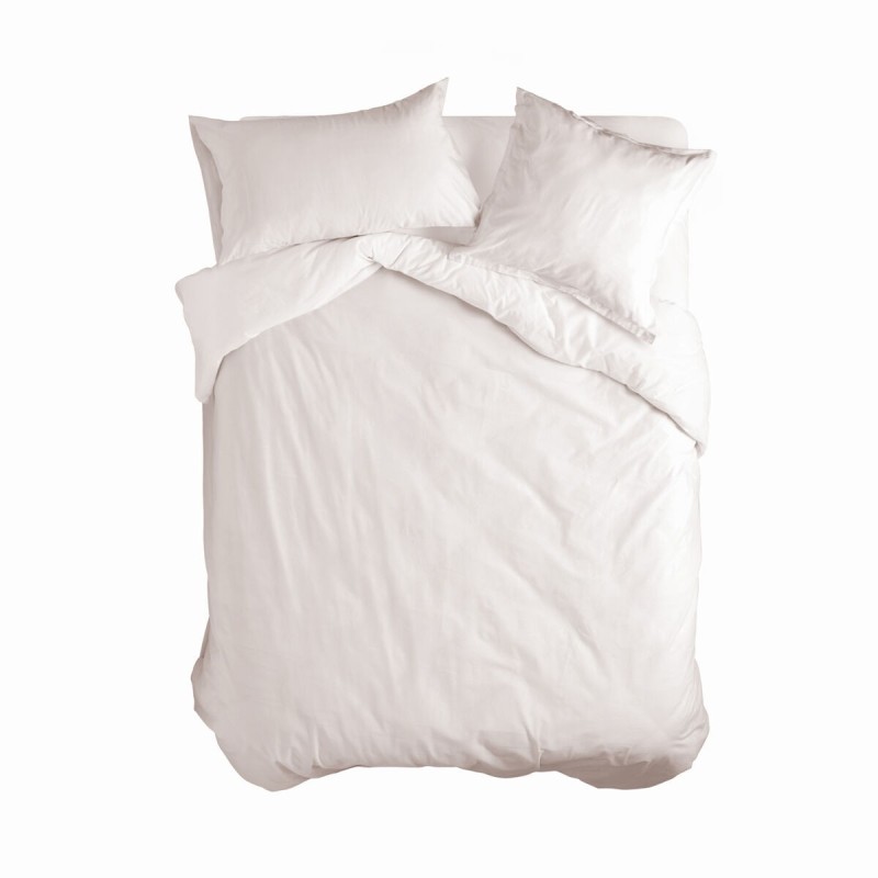 Housse de Couette HappyFriday Basic Blanc 155 x 220 cm