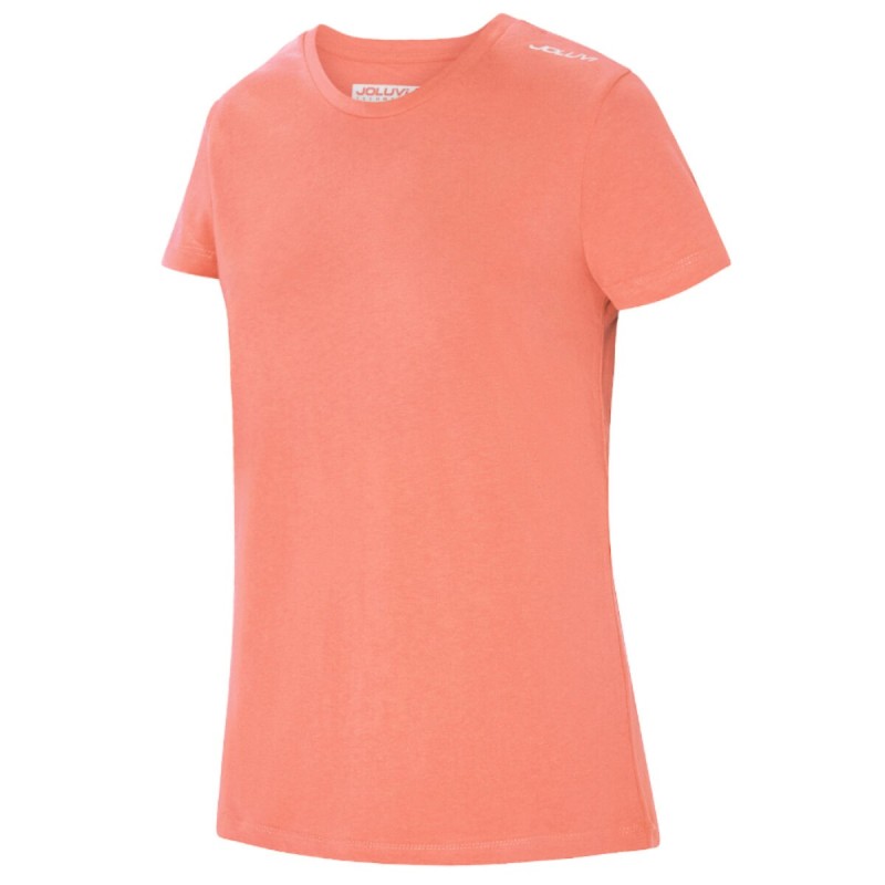 T-shirt à manches courtes femme Joluvi Combed Cotton Orange