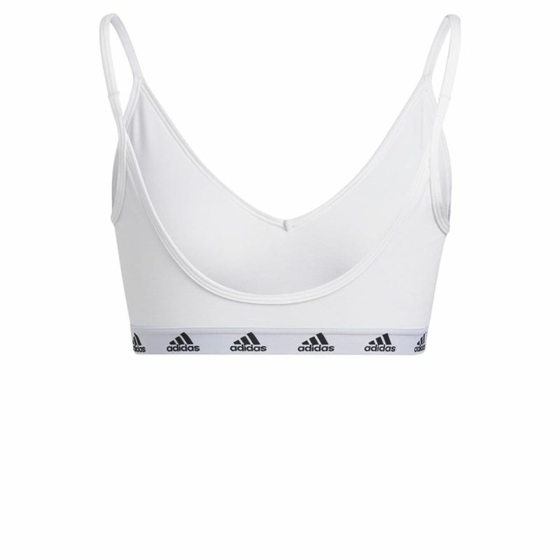 Soutien-gorge de Sport Adidas Pureb Ls Blanc