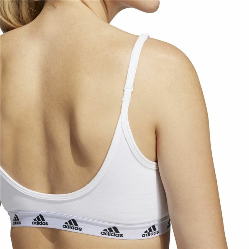 Soutien-gorge de Sport Adidas Pureb Ls Blanc