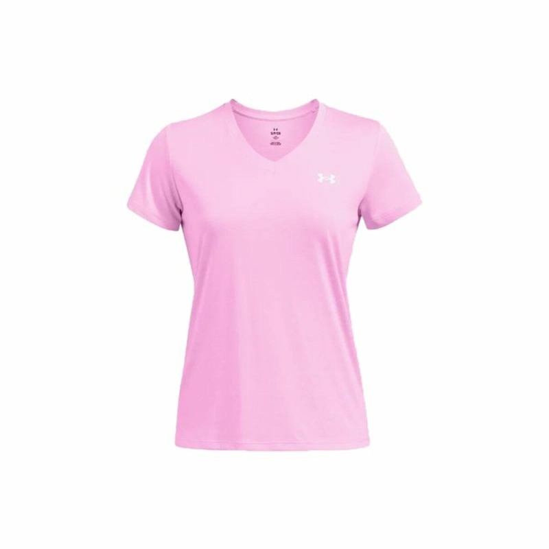 T-shirt à manches courtes femme Under Armour Tech Ssv- Twist Rose foncé