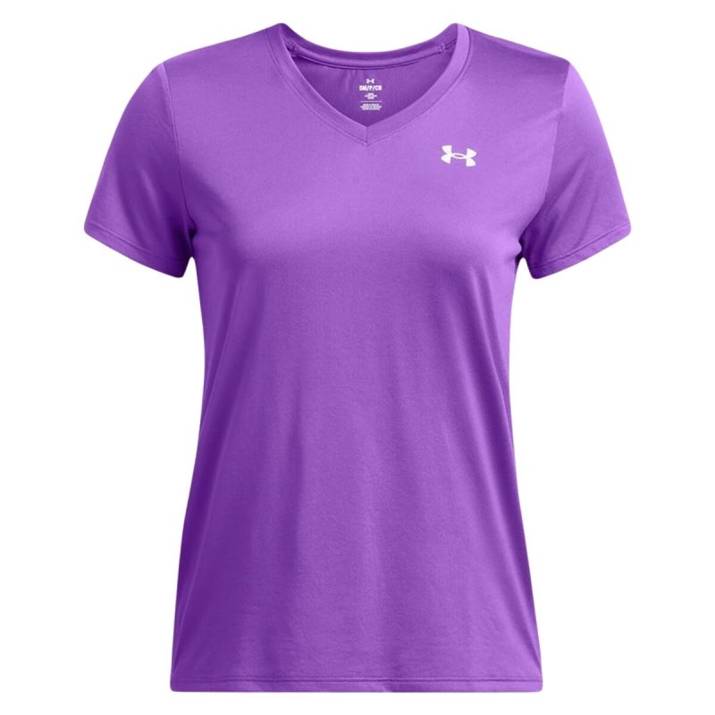 T-shirt à manches courtes femme Under Armour Tech SSv- Solid Pourpre