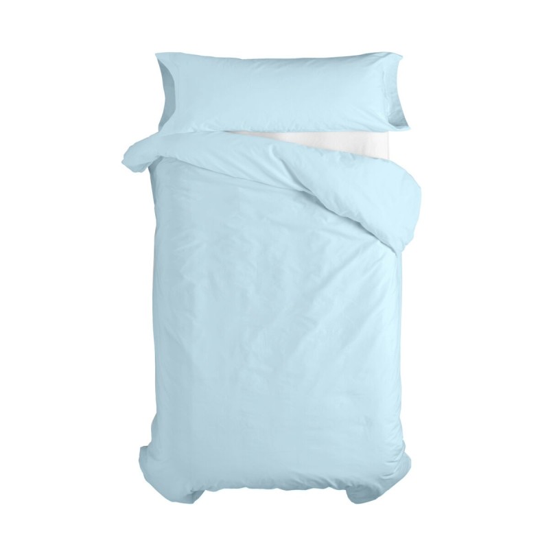 Parure de couette HappyFriday Basic Kids Bleu Lit 1 persone 2 Pièces