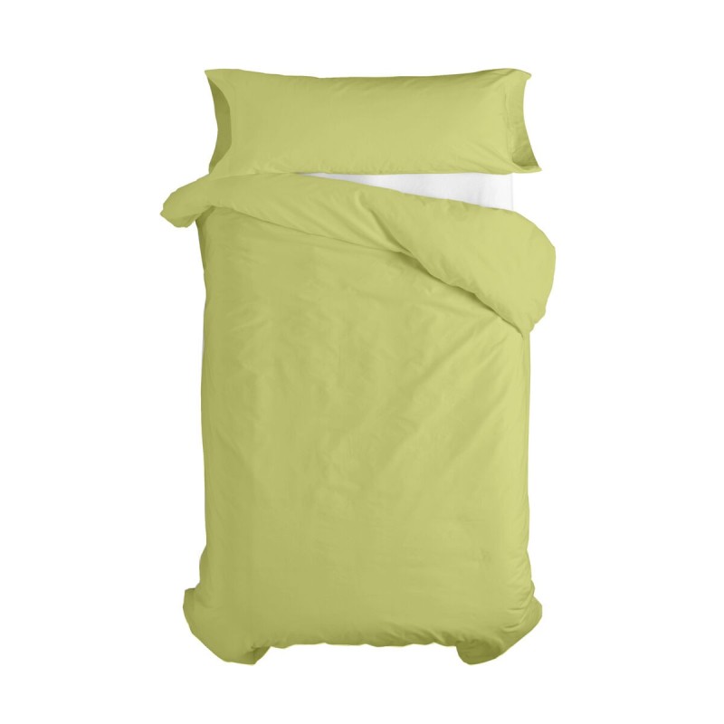 Parure de couette HappyFriday Basic Kids Vert Lit 1 persone 2 Pièces