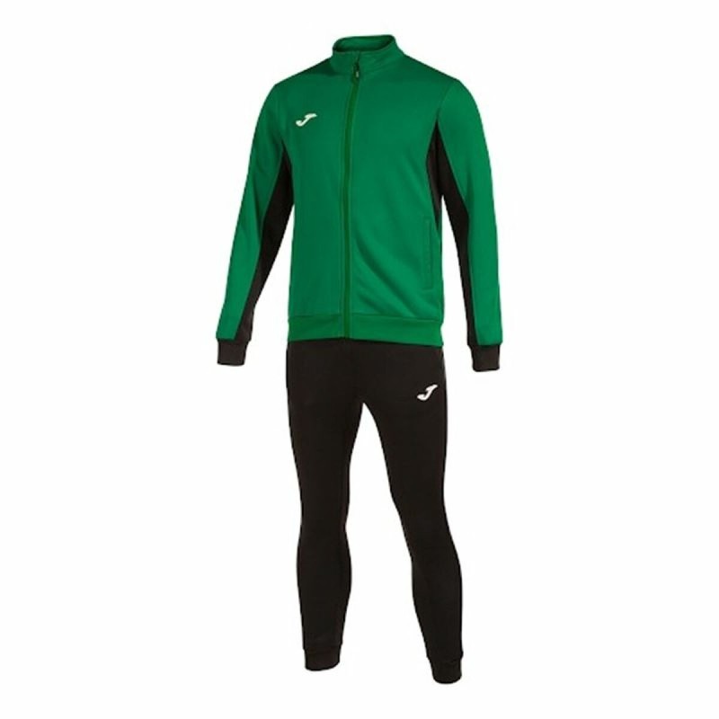 Survêtement pour Adultes Joma Sport Derby Noir Vert Enfant Homme 2 Pièces