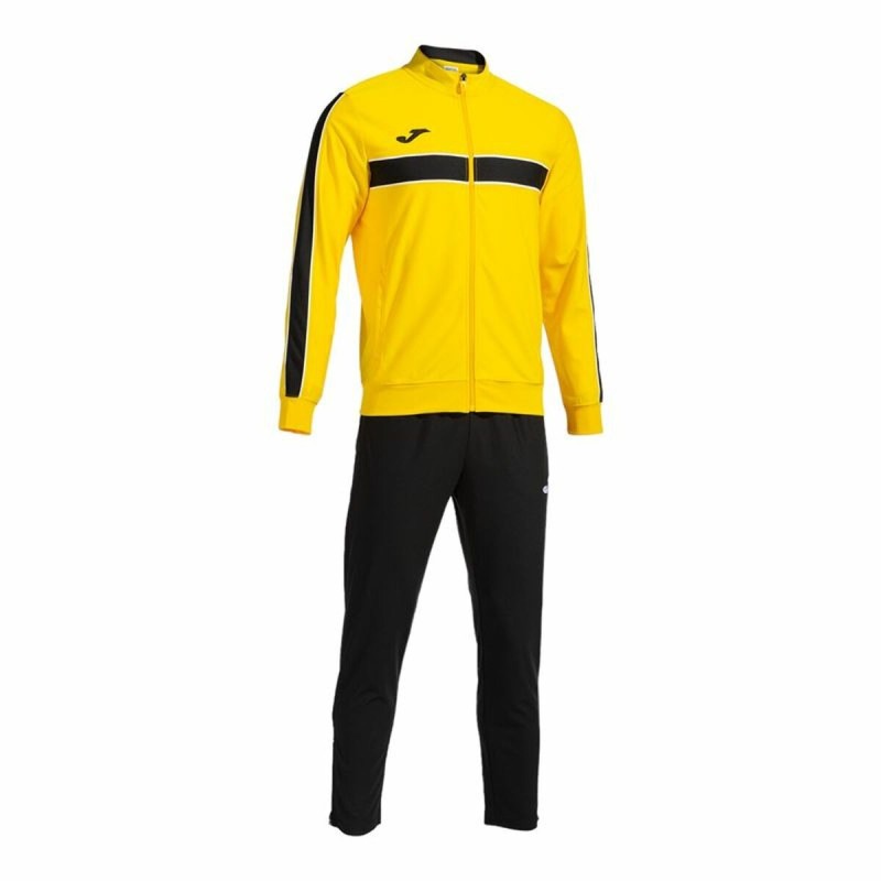 Survêtement pour Adultes Joma Sport Victory Jaune Noir Enfant Homme 2 Pièces