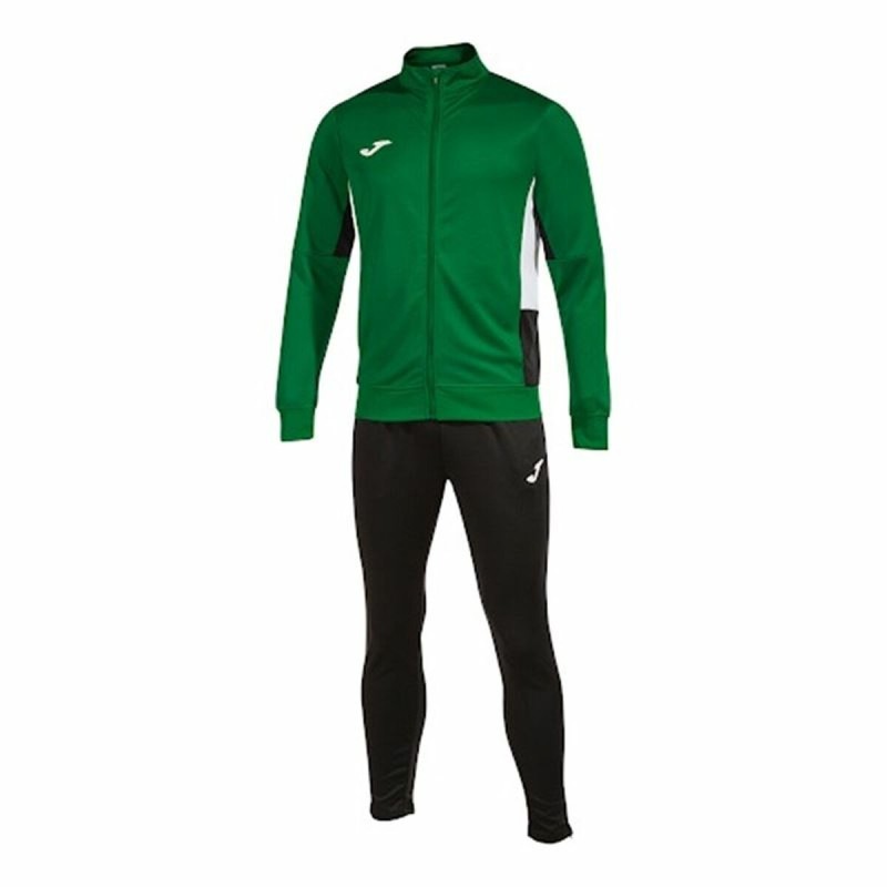 Survêtement pour Adultes Joma Sport Danubio II Noir Vert Enfant Homme 2 Pièces