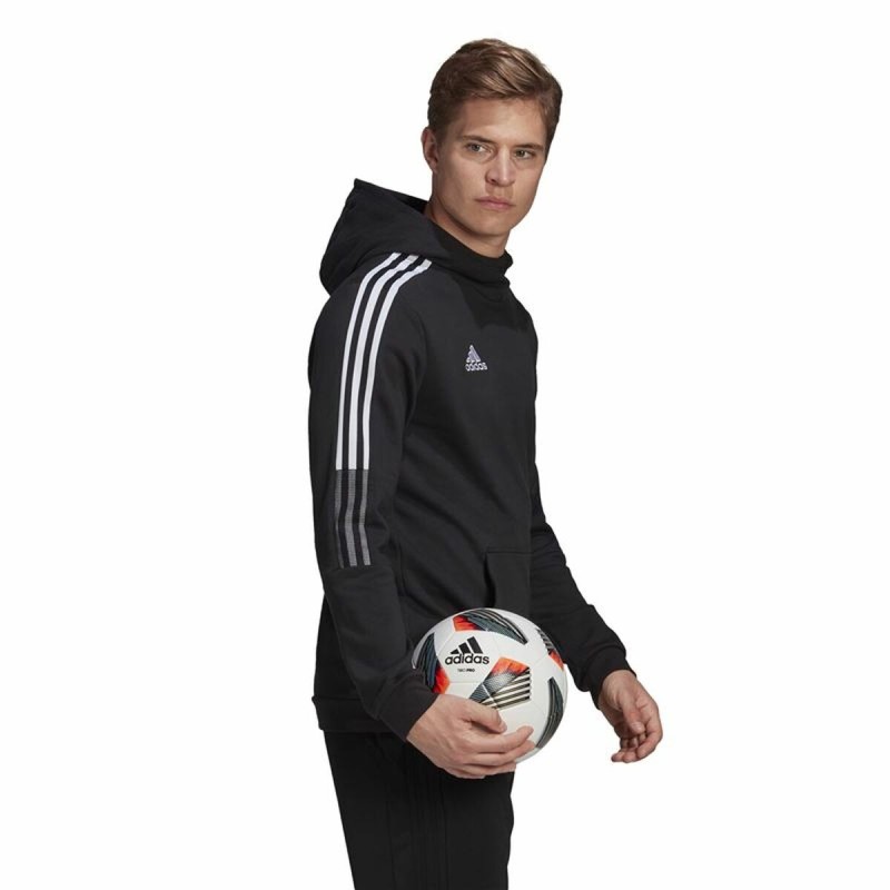 Sweat-shirt d'Entraînement pour Adultes Adidas Tiro 21 Noir (XS)