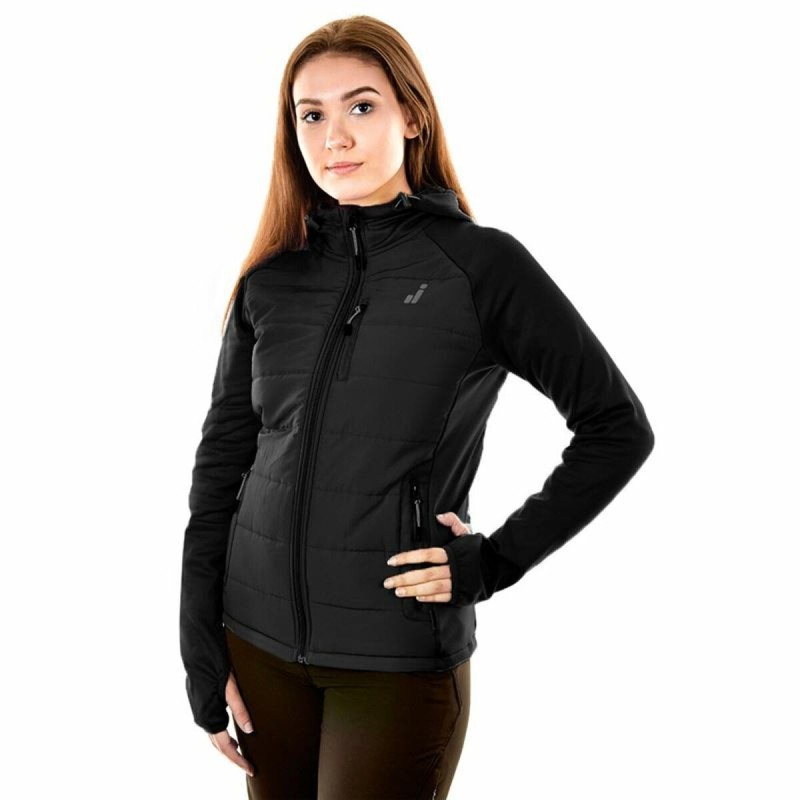 Veste de Sport pour Femme Joluvi Hybrid Noir