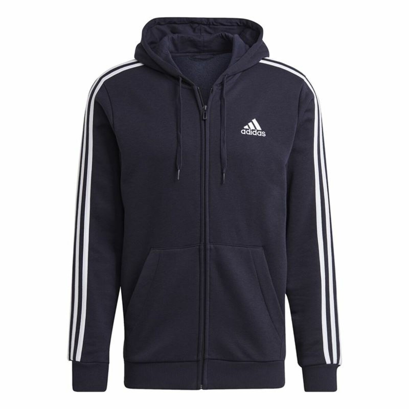 Sweat à capuche homme Adidas 3 Stripes Bleu foncé