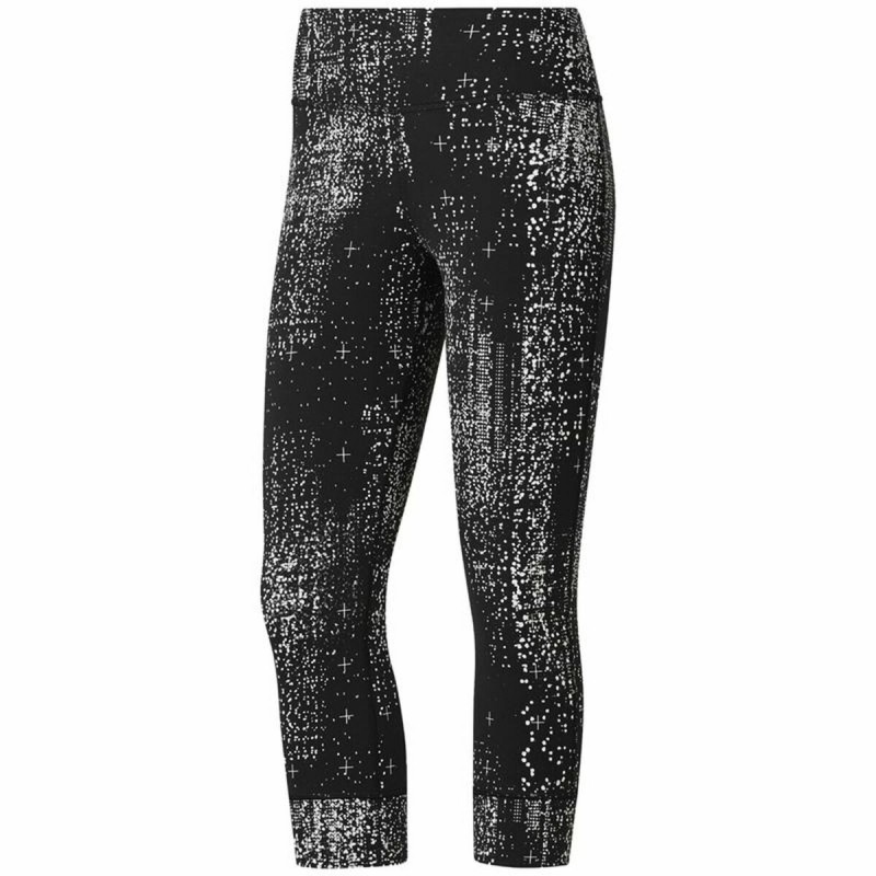 Leggings de Sport pour Femmes Reebok Lux 3/4 Noir