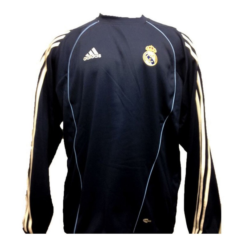 Sweat sans capuche homme Adidas Real Madrid CF Bleu Football