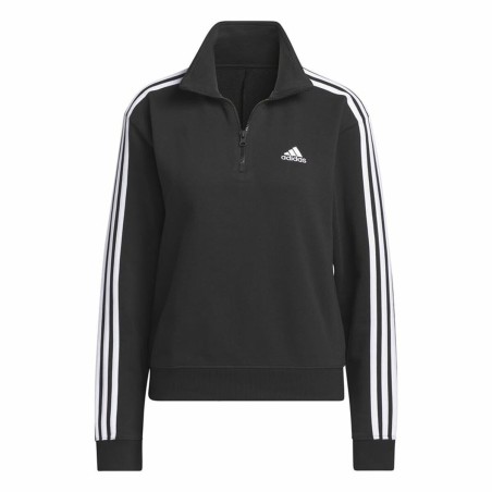 Veste de Sport pour Femme Adidas 3S Ft Qz Noir