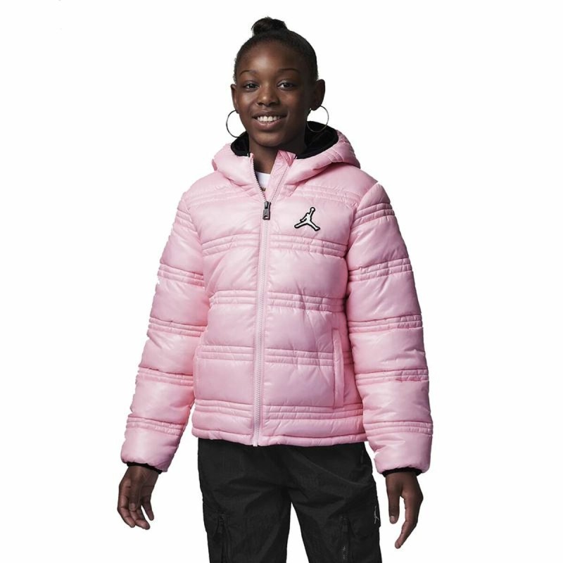 Veste de Sport pour Enfants Nike Jordan Core Mid Wt Puffer Rose foncé