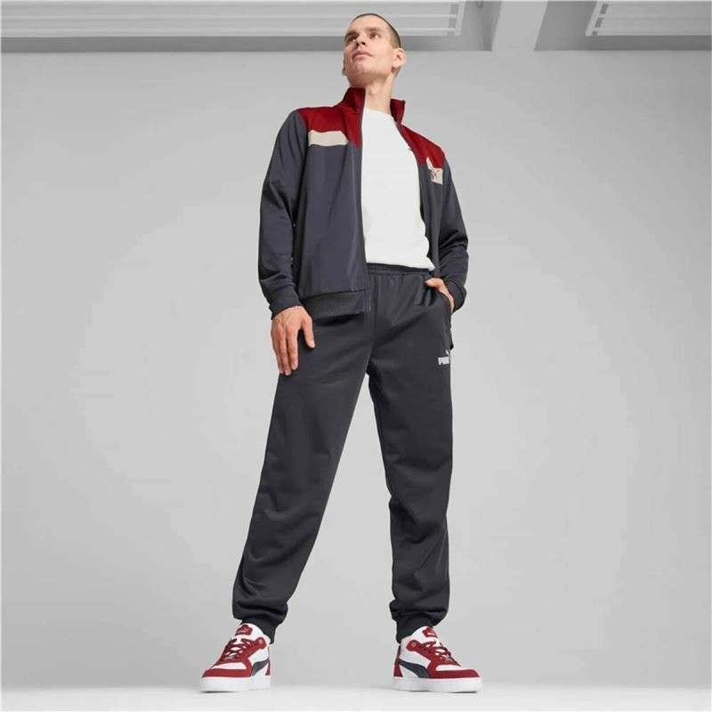 Survêtement pour Adultes Puma Power Poly Suit Gris Homme 2 Pièces