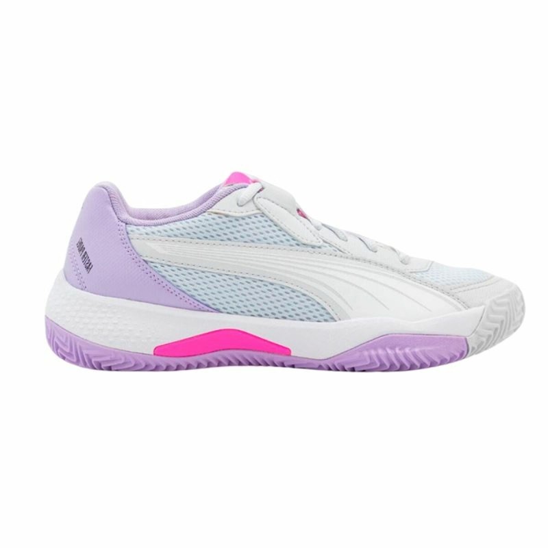 Chaussures de Padel pour Adultes Puma NOVA Court Blanc Lila