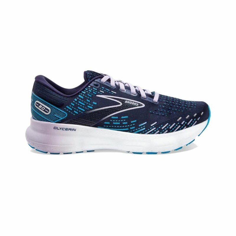 Chaussures de Running pour Adultes Brooks Glycerin 20 Wide Bleu foncé