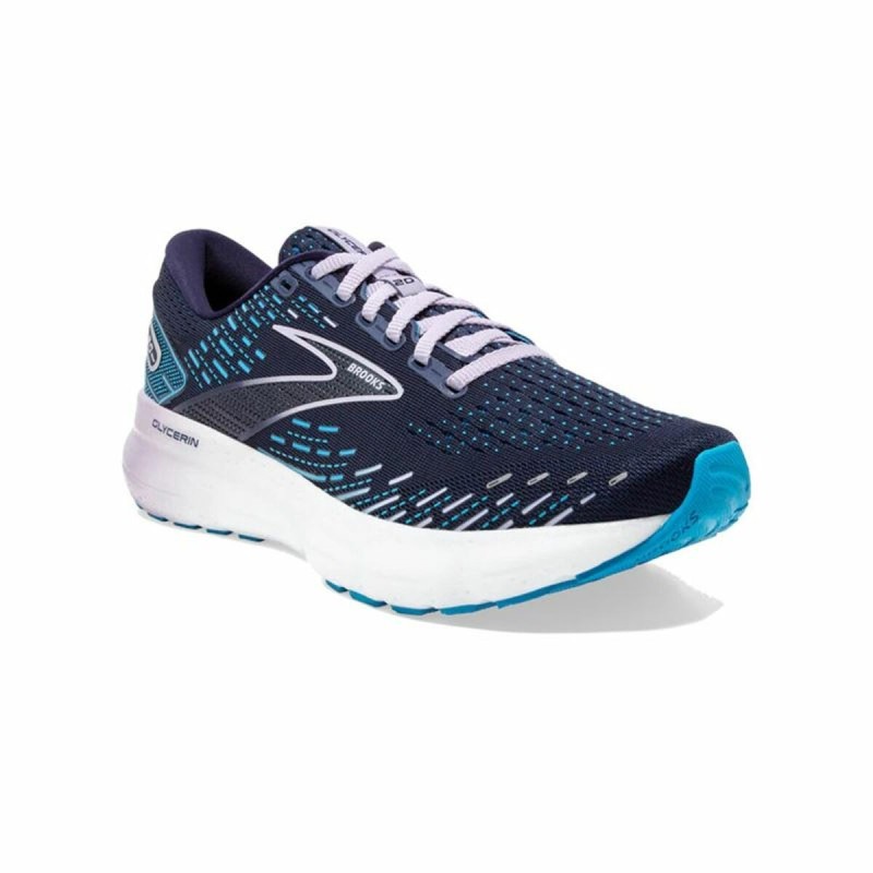 Chaussures de Running pour Adultes Brooks Glycerin 20 Wide Bleu foncé