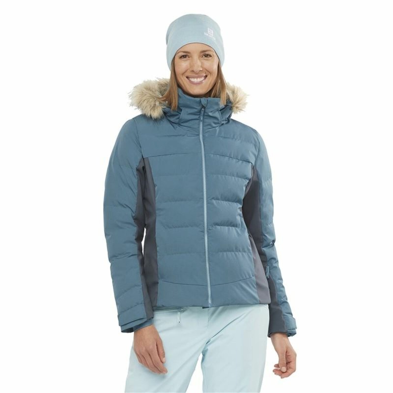 Anorak de ski Salomon Stormcozy Femme Bleu clair