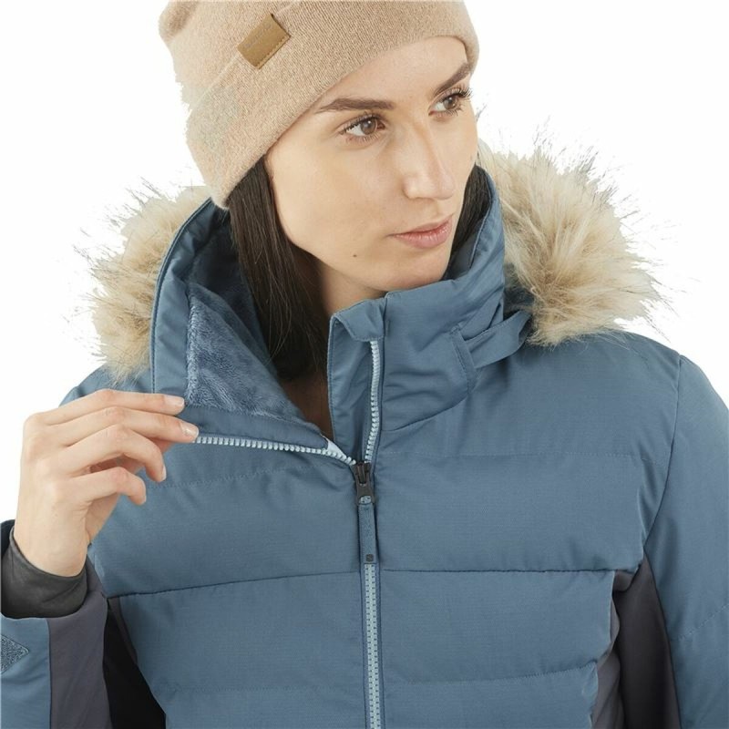 Anorak de ski Salomon Stormcozy Femme Bleu clair