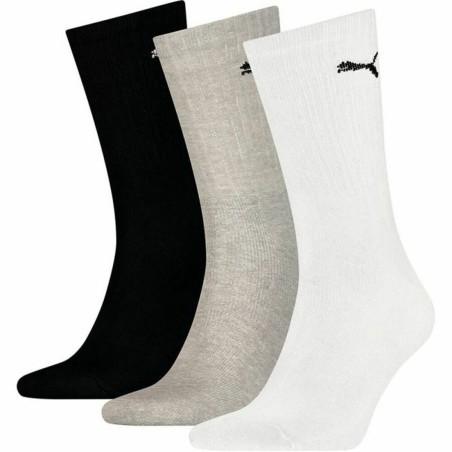 Chaussettes de Sport Puma Crew Noir Unisexe (3 pcs)