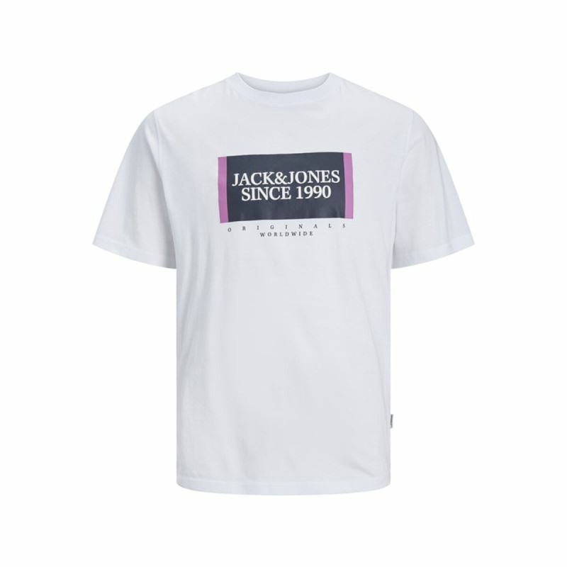 T-shirt à manches courtes homme Jack & Jones Lafayette Box Blanc