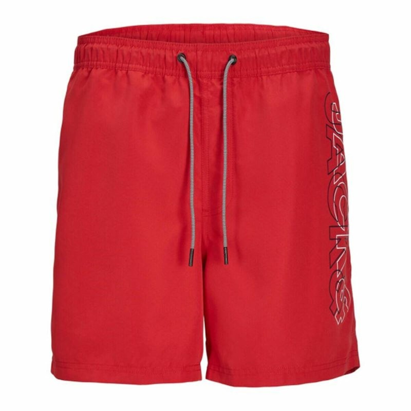 Maillot de bain Enfant Jack & Jones Double Logo Ly Sn Mni  Rouge