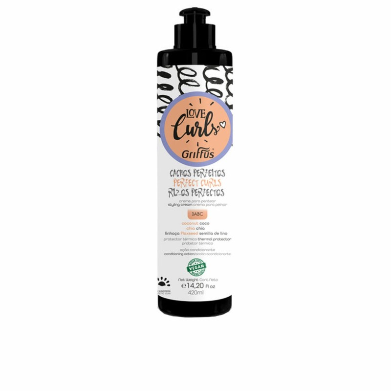 Masque réparateur pour cheveux Griffus LOVE CURLS 420 ml