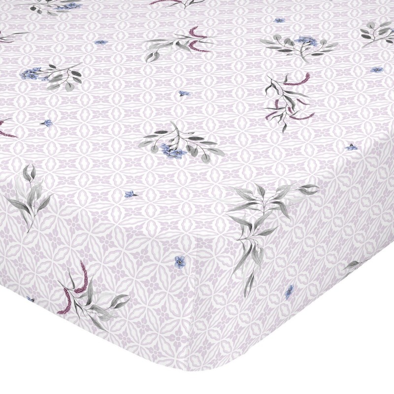 Drap housse HappyFriday Delicate Multicouleur 140 x 200 x 32 cm