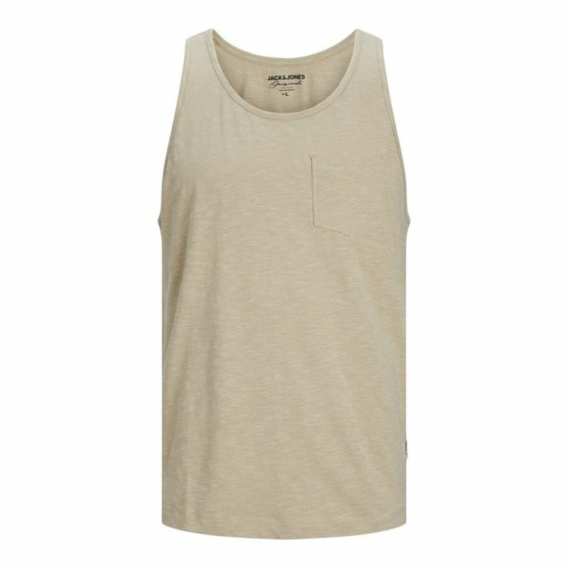 Débardeur Homme Jack & Jones Jortampa Slub Beige