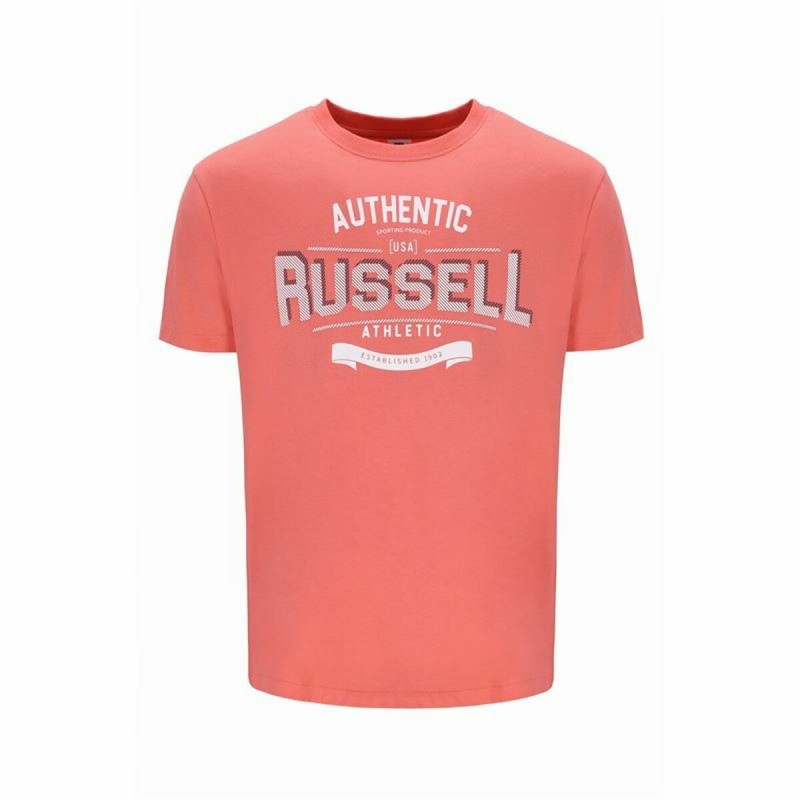 T-shirt à manches courtes homme Russell Athletic Amt A30081 Orange Corail