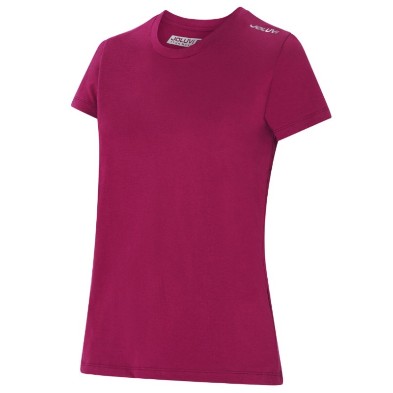 T-shirt à manches courtes femme Joluvi Combed Cotton Violet