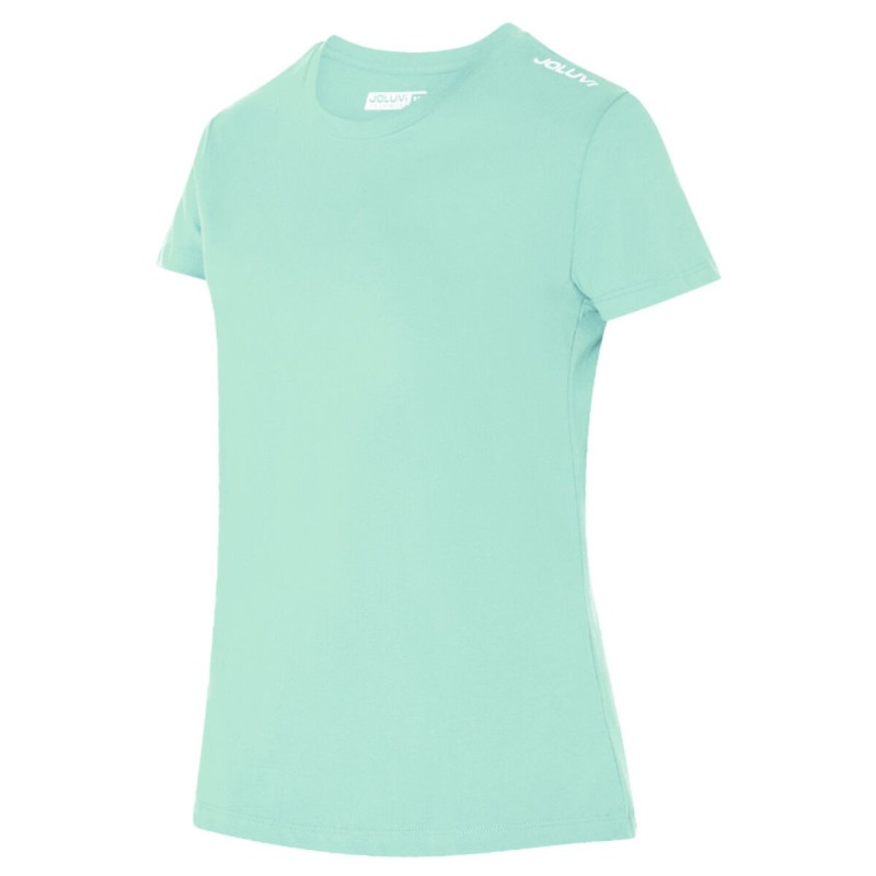 T-shirt à manches courtes femme Joluvi Combed Cotton Vert