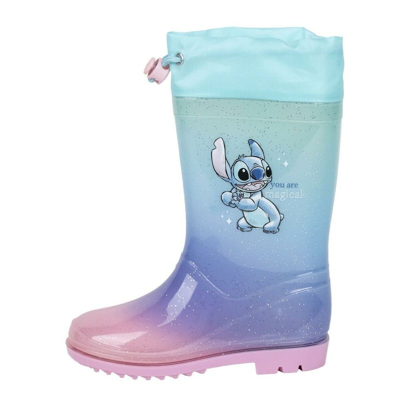 Bottes en Caoutchouc pour Enfants Stitch Bleu clair