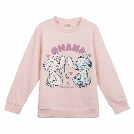 Sweat-shirt Enfant Stitch Rose