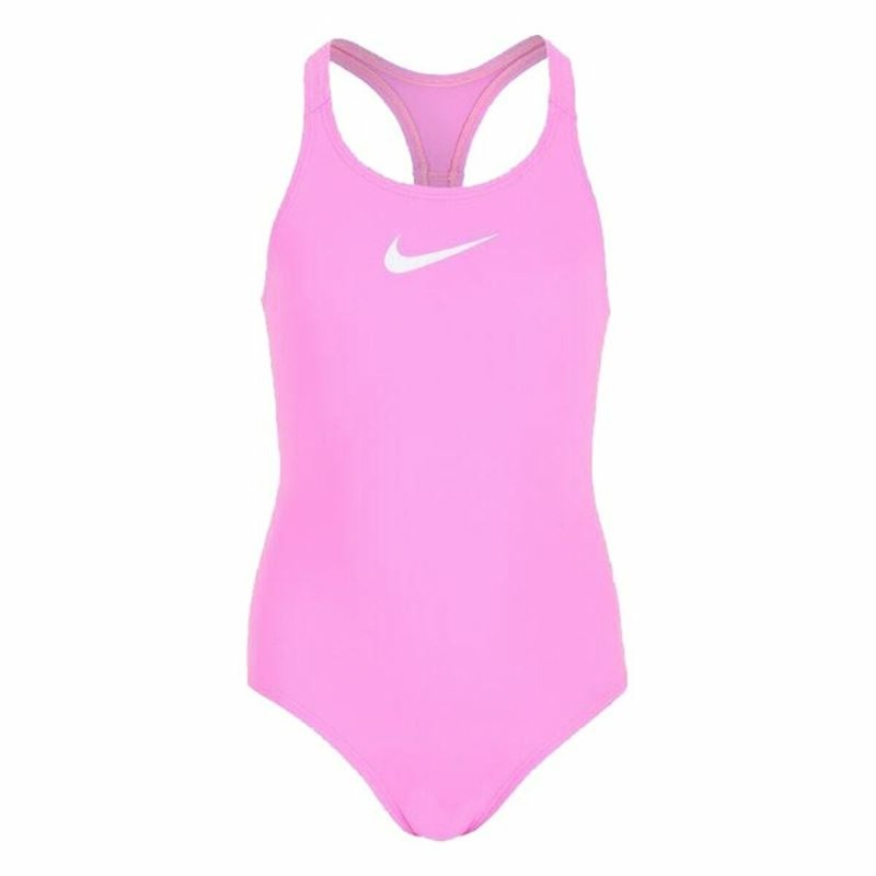 Maillot de Bain Fille Nike Racerback Rose foncé