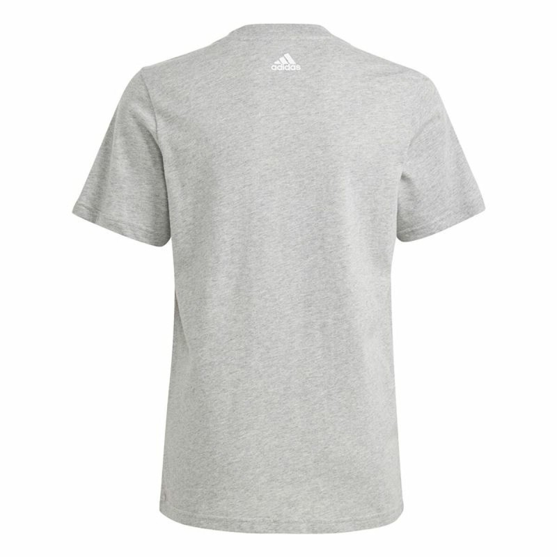 T-shirt à manches courtes enfant Adidas Essentials Big Logo Gris