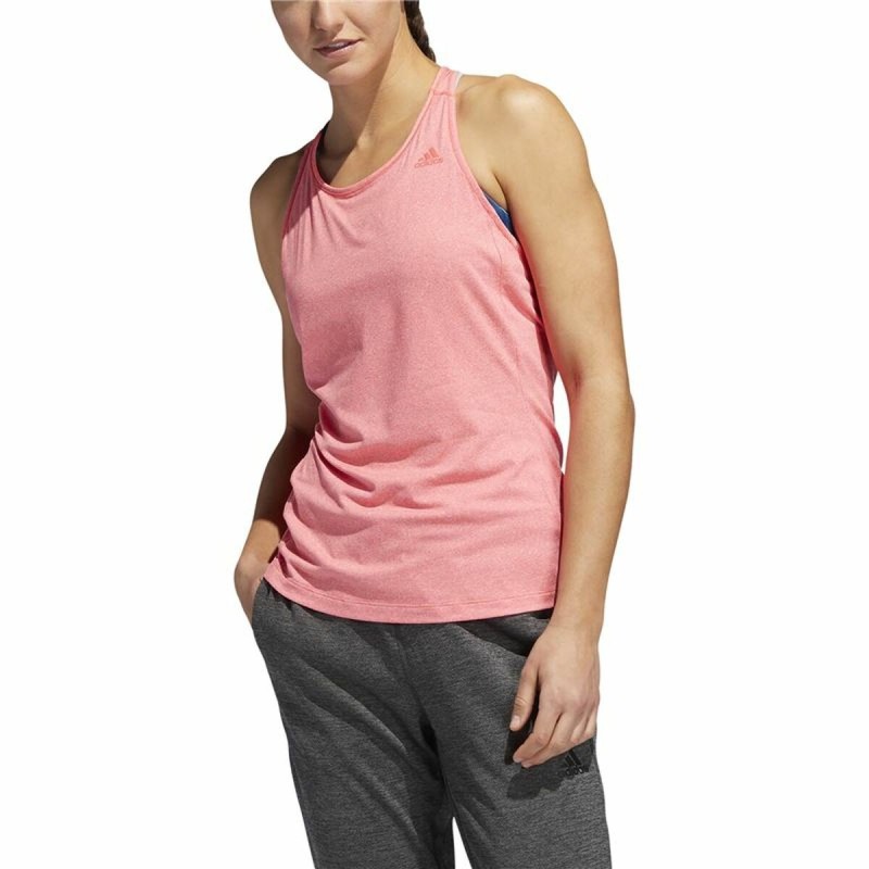 Maillot de Corps sans Manches pour Femme Adidas 3 Stripes Tank Rose