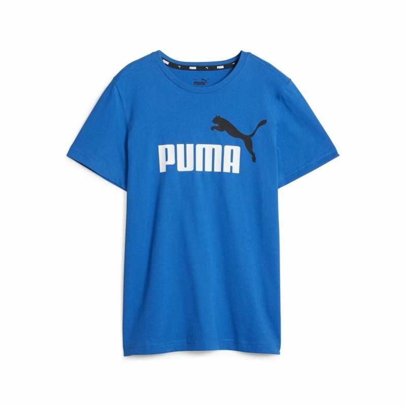 T shirt à manches courtes Enfant Puma Ess+ 2 Col Logo Bleu