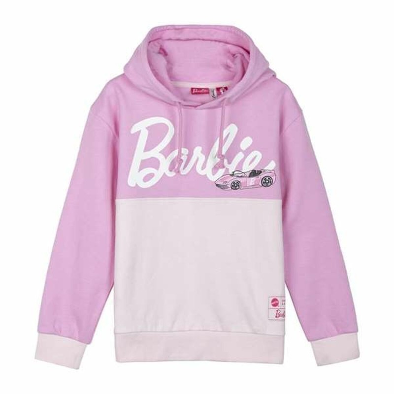 Sweat-shirt à capuche fille Barbie Rose