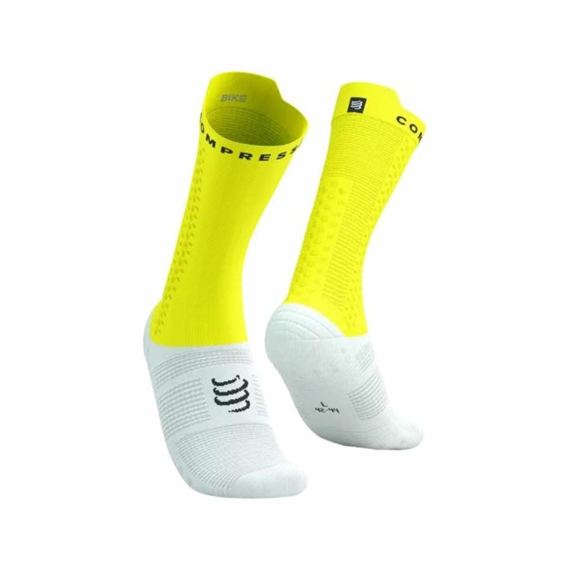 Chaussettes de Sport Compressport Pro Racing Vert citron