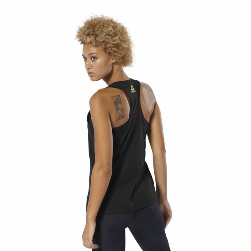 Maillot de Corps sans Manches pour Femme Reebok 1895 Race Noir