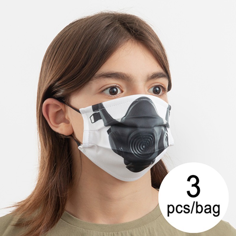 Masque en tissu hygiénique réutilisable Gas Luanvi Taille M Pack de 3 unités